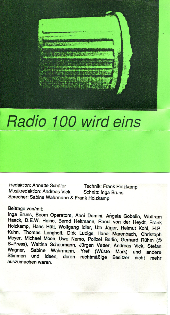 Radio 100 wird eins